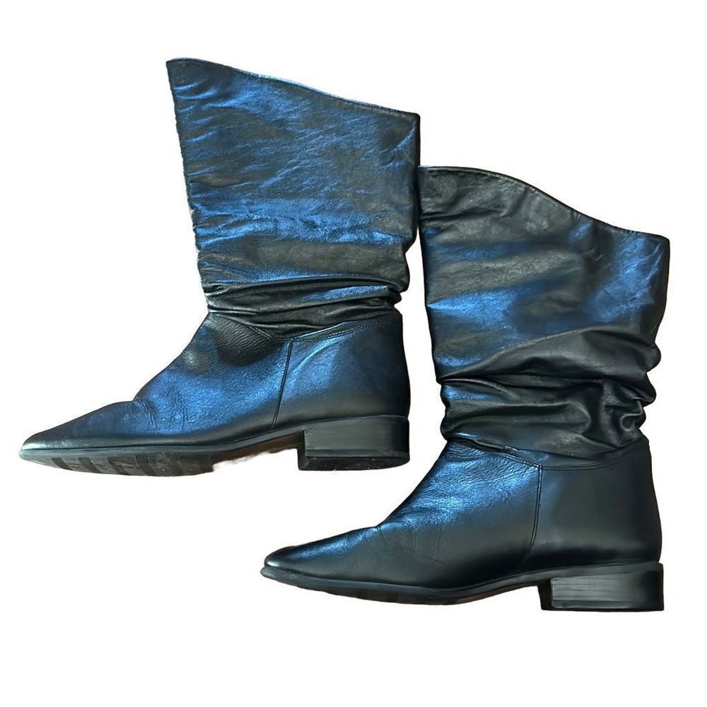 Vintage Worthington Jamie Black Leather Boots